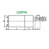 dc gear motor 24v 22RPM 545 series