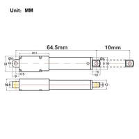 10MM Stroke Micro Linear Actuator 6V 12V 24V DC 188N Thrust (Model 0041641)