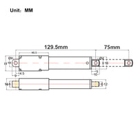 75MM Stroke Mini Electric Linear Actuator for Small-Scale Equipment (Model 0041648)