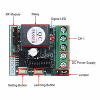 1 Channel DC 0-99 seconds Time Delay Switch with Remote Control (Model 0020011)