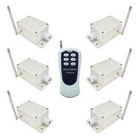 1 Remote Control 6 Receivers Remote System With 30A High Power Output