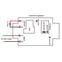 1 Way 30A DC Power Output Momentary Contact Radio Frequency Receiver