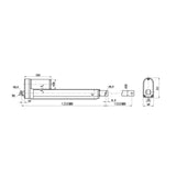 2000N Adjustable Stroke Linear Actuator 40 Inch 1000MM With Normally Closed Magnetic Reed Switch (Model 0041735)