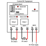 10A Output Long Range Wireless Switch System for Remote Control DC Device (Model 0020142)