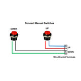 Four DC 12V 24V 450 lbs 2000N Electric Linear Actuators A Synchronous Control Set (Model 0043050)