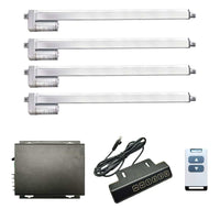 Four 12V 24V 2000N Electric Linear Actuators Synchronous Control Set