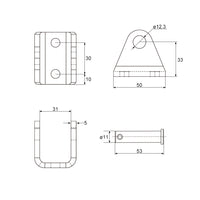 DC 12V 24V Remote Control Linear Actuator Kit Heavy Load 2700 lbs 12000N Thrust (Model 0043082)