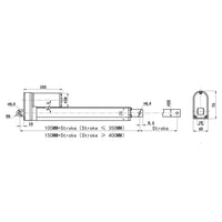 Four DC 12V 24V 450 lbs 2000N Electric Linear Actuators A Synchronous Control Set (Model 0043050)