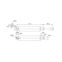 120N Telescopic Linear Actuator/Tube Linear Actuator 2 Inches 50MM Stroke (Model 0041581)