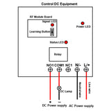 1Way RF Waterproof Receiver With AC Power Input and Dry Contact Output