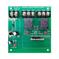2 Way DC Voltage Input and Relay Contact Output Wireless Remote Control Switch Kit (Model 0020196)