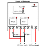 2 Way DC Voltage Input and Relay Contact Output Wireless Remote Control Switch Kit (Model 0020196)