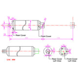 200N Thrust Fast Linear Actuator DC 12 24V 6 Inches 150MM Stroke Length (Model 0041563)