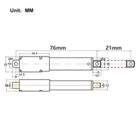 21MM Stroke Micro Linear Actuator 6V 12V 24V DC 188N Thrust