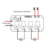 30A RF Wireless Remote Control Switch With Speed Adjustable Function For Two DC Motors Or Linear Actuators (Model 0020503)