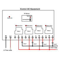 30A Large Load Dry Contact Relay Switch With Remote Control (Model 0020444)