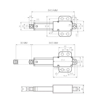 30MM Stroke Lightweight & Durable Miniature Linear Actuator Work with DC 6V 12V 24V (Model 0041745)