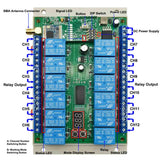 5 Miles Range RF Waterproof Receiver With 12 Ways Dry Relay Output