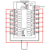 5 Miles Range RF Waterproof Receiver With 12 Ways Dry Relay Output (Model 0020032)