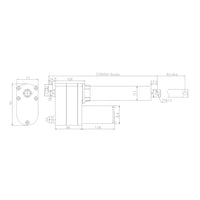 700MM-1000MM Stroke High Torque Linear Actuator with Remote Control