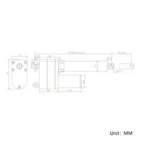 Three 50MM-600MM 8000N High Torque Linear Actuators C Synchronous Control Set (Model 0043062)