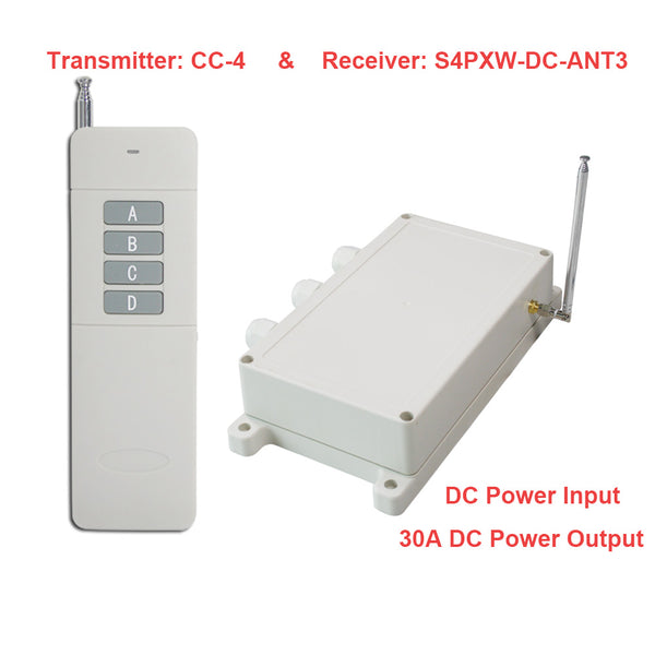 5KM 30A DC 8~80V Long Range RF Switch for Remote Heavy Load Devices