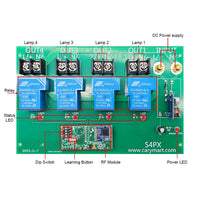 5 Miles 4 Channels 30A High Power DC Power Output RF Wireless Receiver With Remote Control and Waterproof Function (Model 0020670)