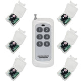 6 Channel DC 500M NO/NC Wireless Remote Receiver Transmitter With Delay Time