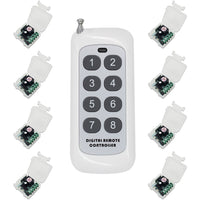 8 Channel DC 500M NO/NC Wireless Remote Receiver Transmitter With Delay Time Function