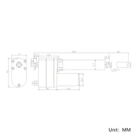 1800 lbs 8000N High Torque Linear Actuator 2 Inches 50MM Stroke Length (Model 0041551)