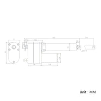 1800 lbs 8000N High Torque Linear Actuator 8 Inches 200MM Stroke Length (Model 0041542)