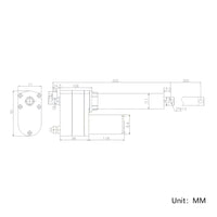 1800 lbs 8000N High Torque Linear Actuator 12 Inches 300MM Stroke Length (Model 0041543)