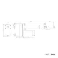 1800 lbs 8000N High Torque Linear Actuator 28 Inches 700MM Stroke Length (Model 0041549)