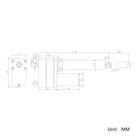 1100 lbs 5000N High Torque Linear Actuator 36 Inches 900MM Stroke Length (Model 0041550)