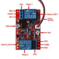 AC/DC motor automatic control infinite loop delay relay output module