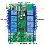 5 Miles Range RF Waterproof Receiver With 8 Ways Dry Relay Output (Model 0020054)