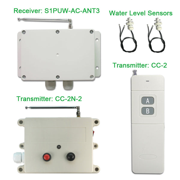 Remote Water Tank / Pump Level Controller Triggered By NO Dry Contact