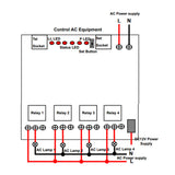 4 Way Telephone Wireless Remote Control Module (Model 0040008)