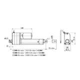 600-900MM A2 Linear Actuator Slide Controller Kit with External Potentiometer