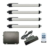 Four Quiet & Waterproof Electric Linear Actuators J Synchronous Control Set