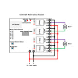 Four Way WIFI / Bluetooth Relay Switch Remote Control For Smart Home (Model 0022015)