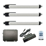 Three Quiet & Waterproof Electric Linear Actuators J Synchronous Control Set