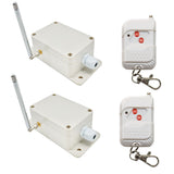 Two Transmitter/Remote Control Two Receivers Wireless Remote System