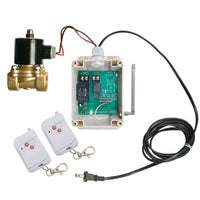 Wireless Remote System Radio Controlled Solenoid Valve 110V 220V AC