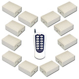 12 Channels Transmitter Control 12 Receivers 433MHz Frequency Reomte Control System  (Model 0020494)