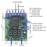 Multi Functional Voltage Detection Relay Controller with Time Timing / Delay Function (Model 0025002)