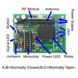 1 Channel DC 6V/9V/12V/24V 433Mhz Wireless Receiver With Dry Contact Relay Output (Model 0020040)