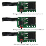 DC 6~36V Power Output 27×16mm Wireless Remote Receiver With 4 Control Modes (Model 0020639)