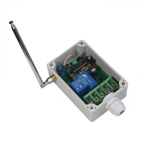 Signal Relay Switch With Dry Contact Input Transmitter and Waterproof Receiver (Model 0020524)
