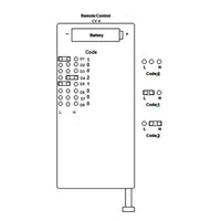 6 Button RF Wireless Remote Control CV-6 (Model 0021019)